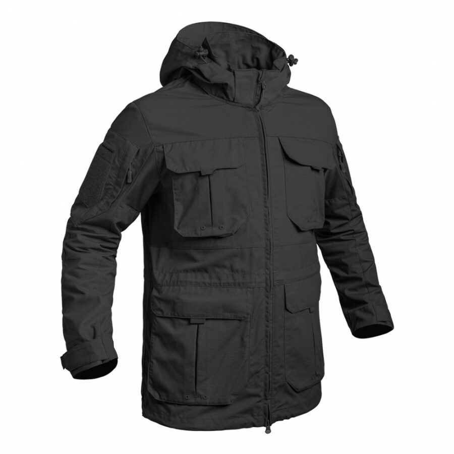 Veste longue FIGHTER noir – Image 2