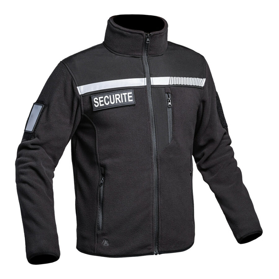 Veste Polaire SÉCU-ONE HV-TAPE Sécurité noir – Image 2